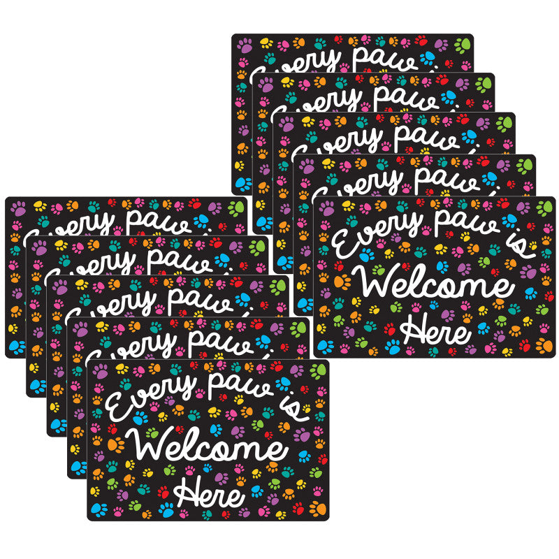 10Ct Mouse Pad Every Paw Is Welcome