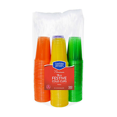 Berkley Jensen 16-Oz. Plastic Cold Cups, 120 ct.