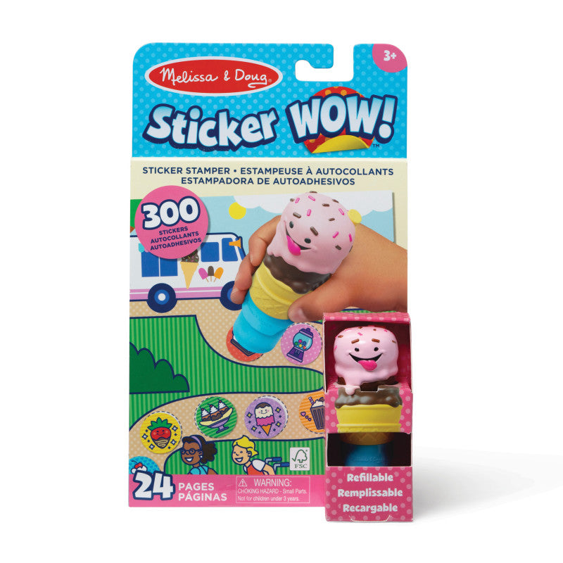 Ice Cream Activity Pad Sticker Wow (Pack of 3)