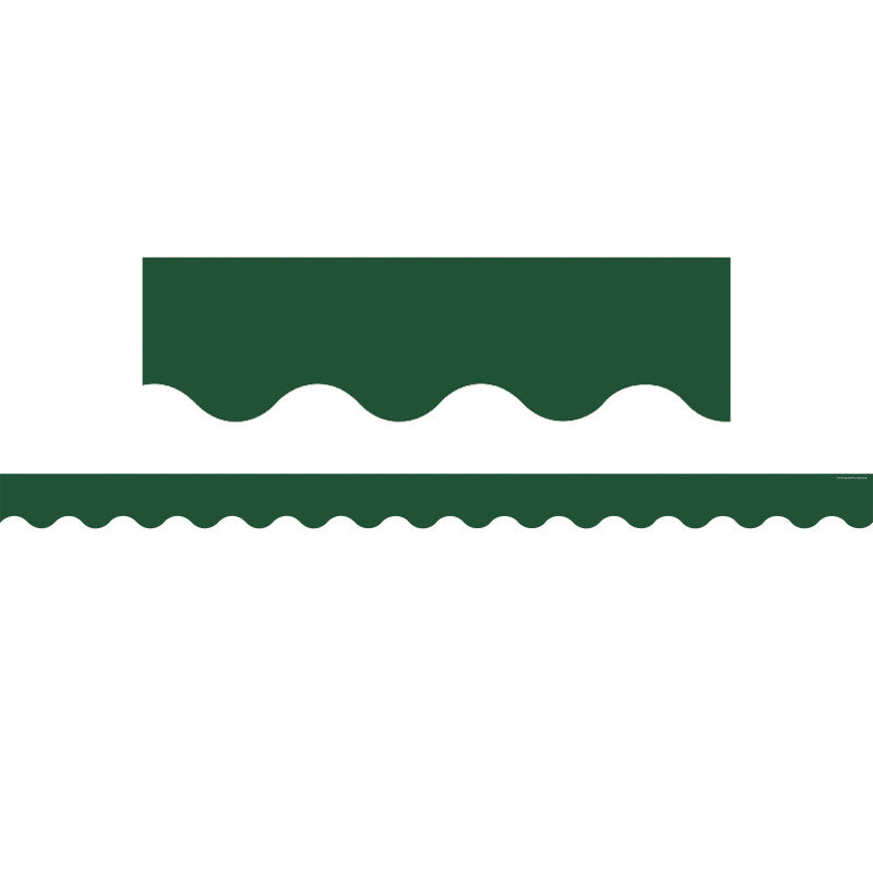 Pine Green Scalloped Border Trim (Pack of 10)