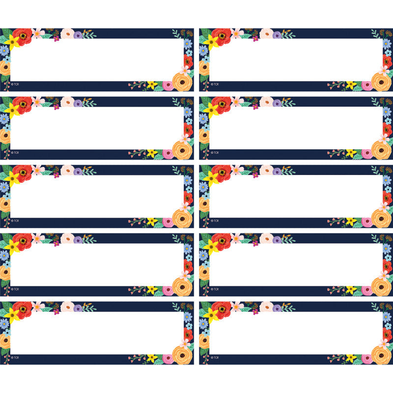 Wildflowers Magnetic Labels Accents (Pack of 6)
