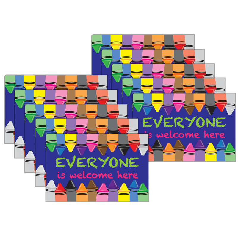 10Ct Mouse Pad Crayons Everyone Is Welcome Here