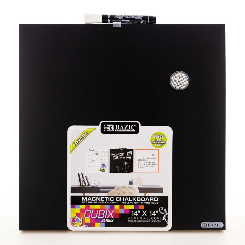 Cubix Magnetic Chalkboard Set 14In X 14In Frameless (Pack of 3)