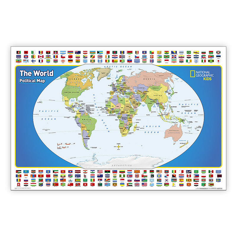 The World For Kids Map Laminated