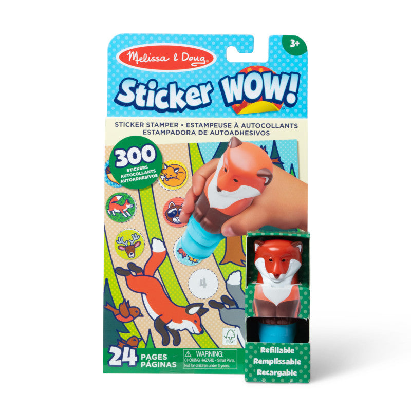 Fox Activity Pad Set Sticker Wow (Pack of 3)