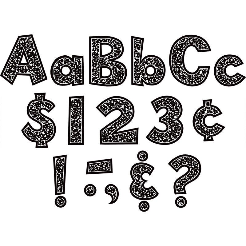 Composition 4In Fun Font Letters (Pack of 6)