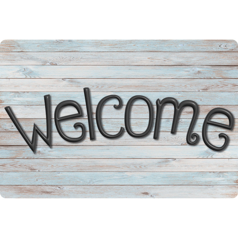Welcome Mat Beachwood Plank 15.5 X 23.5In (Pack of 3)