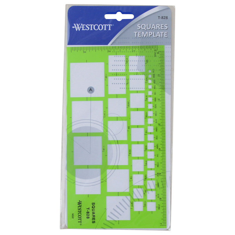 Technical Squares Drawing Template (Pack of 12)