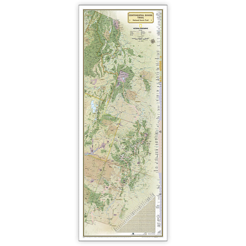 Continent Divide Trail Map Gift Box (Pack of 2)