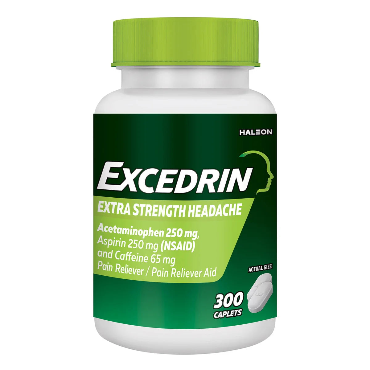 Excedrin Extra Strength Caplets, Combination Pain Reliever Aid (250 mg., 300 ct.)
