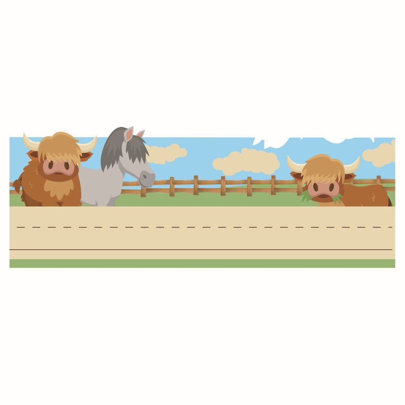 Wild Wild Class Name Plate Tented (Pack of 10)