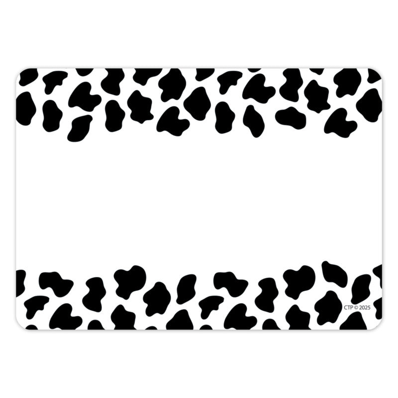 Farm Friends Cow Print Labels (Pack of 8)