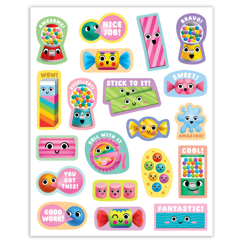 Bubble Gum Smelly Stickers (Pack of 12)