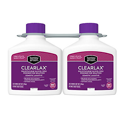 Berkley Jensen ClearLax Powder Laxative, 2 pk./26.9 oz.