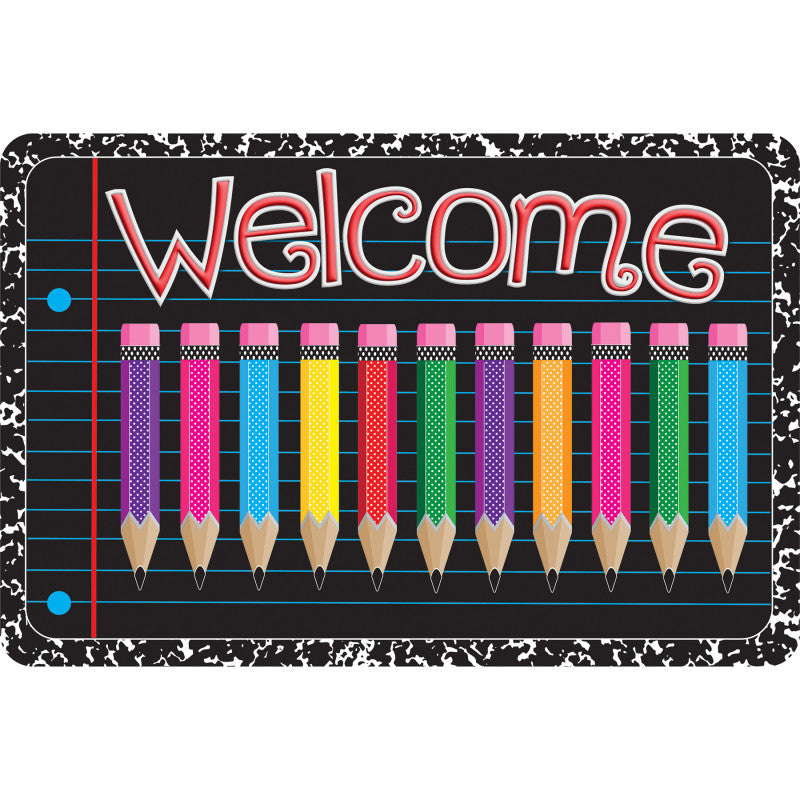 Welcome Mat 15.5X23.5 Color Pencils (Pack of 2)
