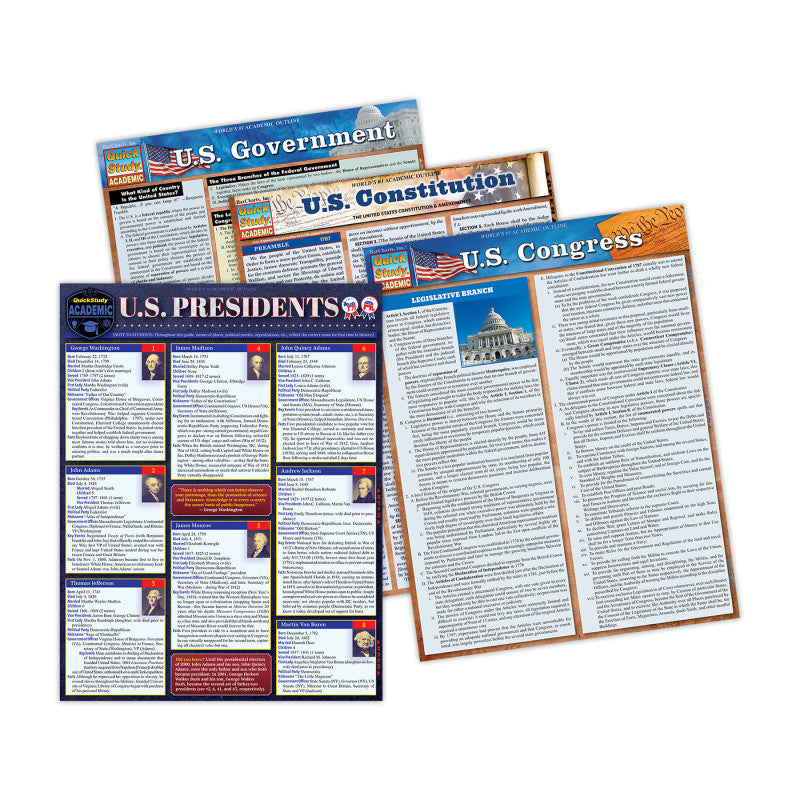 Study Guides History Bundle 4Ct Laminated