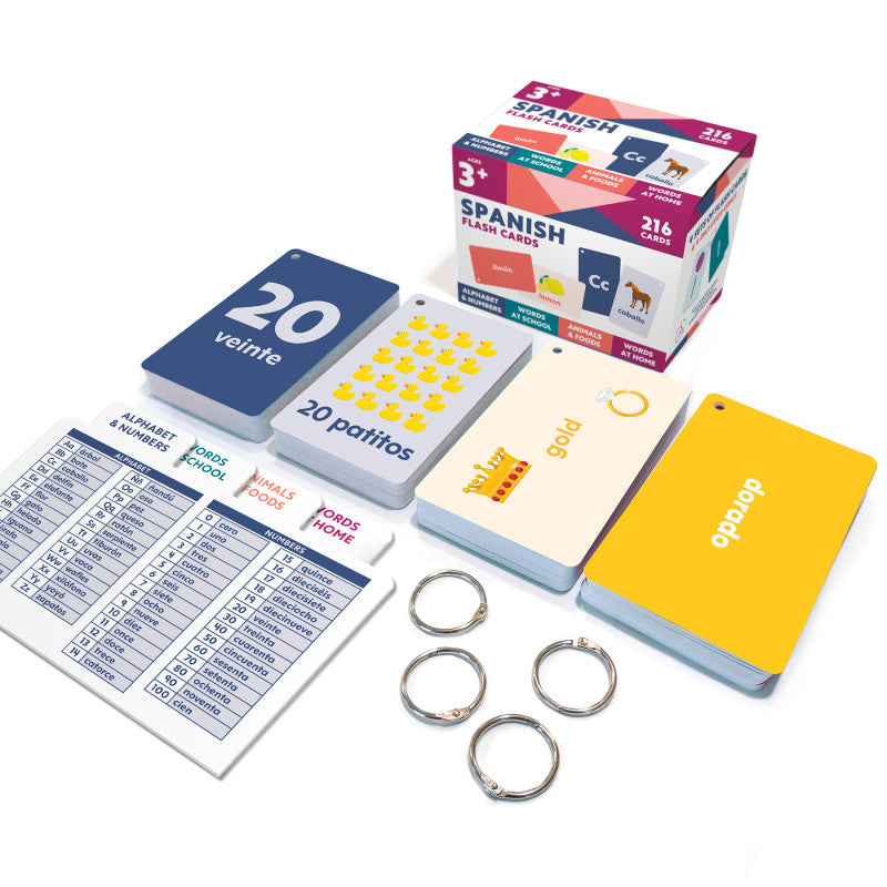 Spanish Flash Cards (Pack of 2)