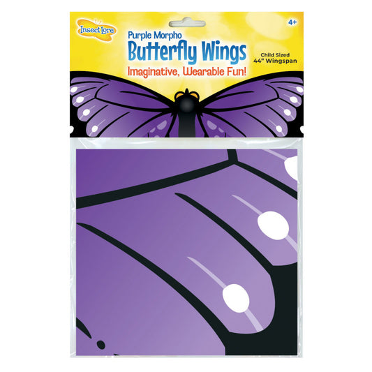 Purple Morpho Butterfly Wings (Pack of 6)
