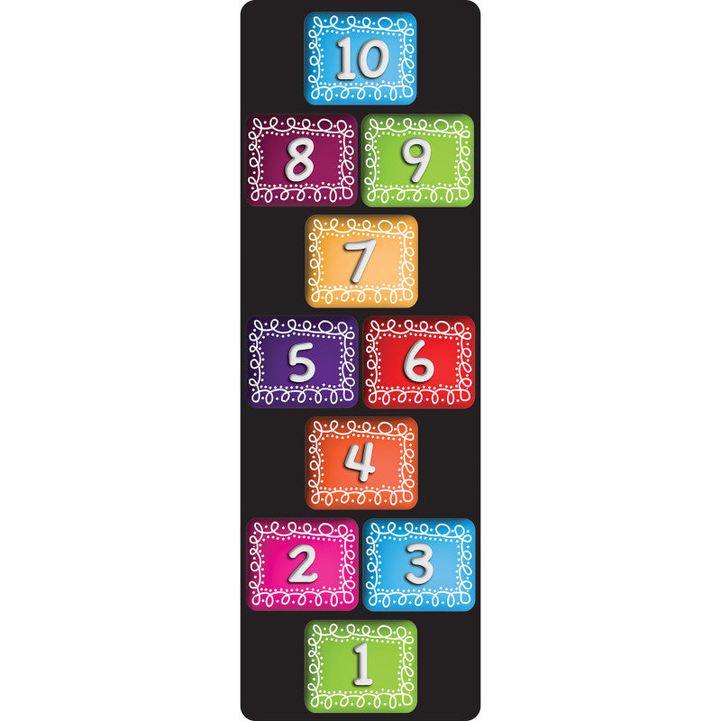 Mat Runner Numbers 1-10 Chalk Loop 15.5 X 47In