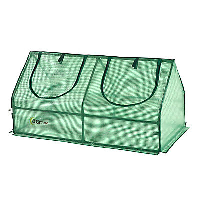 Ogrow Compact Outdoor Seed Starter Greenhouse Cloche with PE Protection Cover