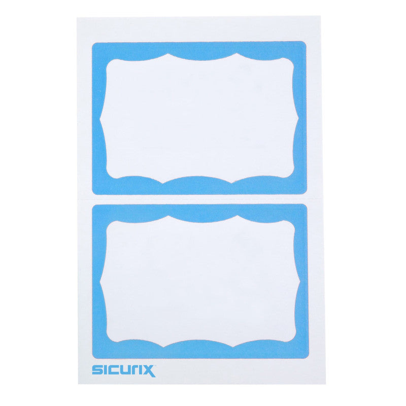 Adhesive Badge Blue Border 100/Pk (Pack of 10)