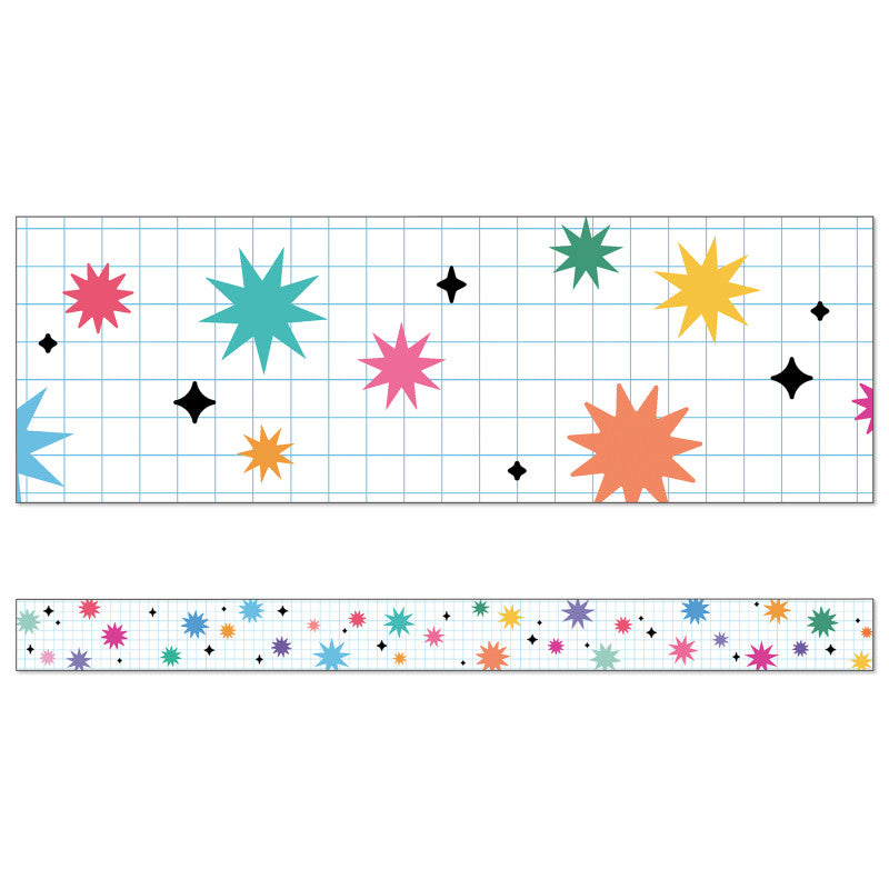 Bursts & Twinkles Straight Borders Happily Ever Elementary Retro Remx (Pack of 10)