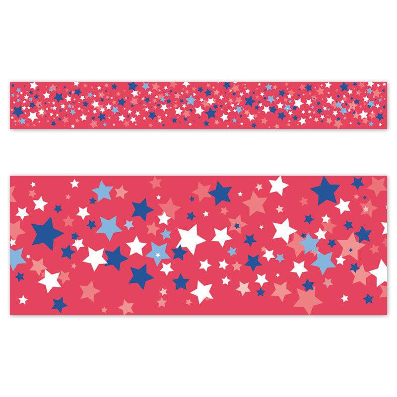 Patriotic Stars Ez Border (Pack of 8)