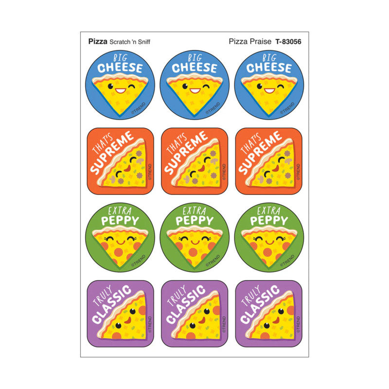 Stinky Stickers Pizza Scent Pizza Praise (Pack of 12)
