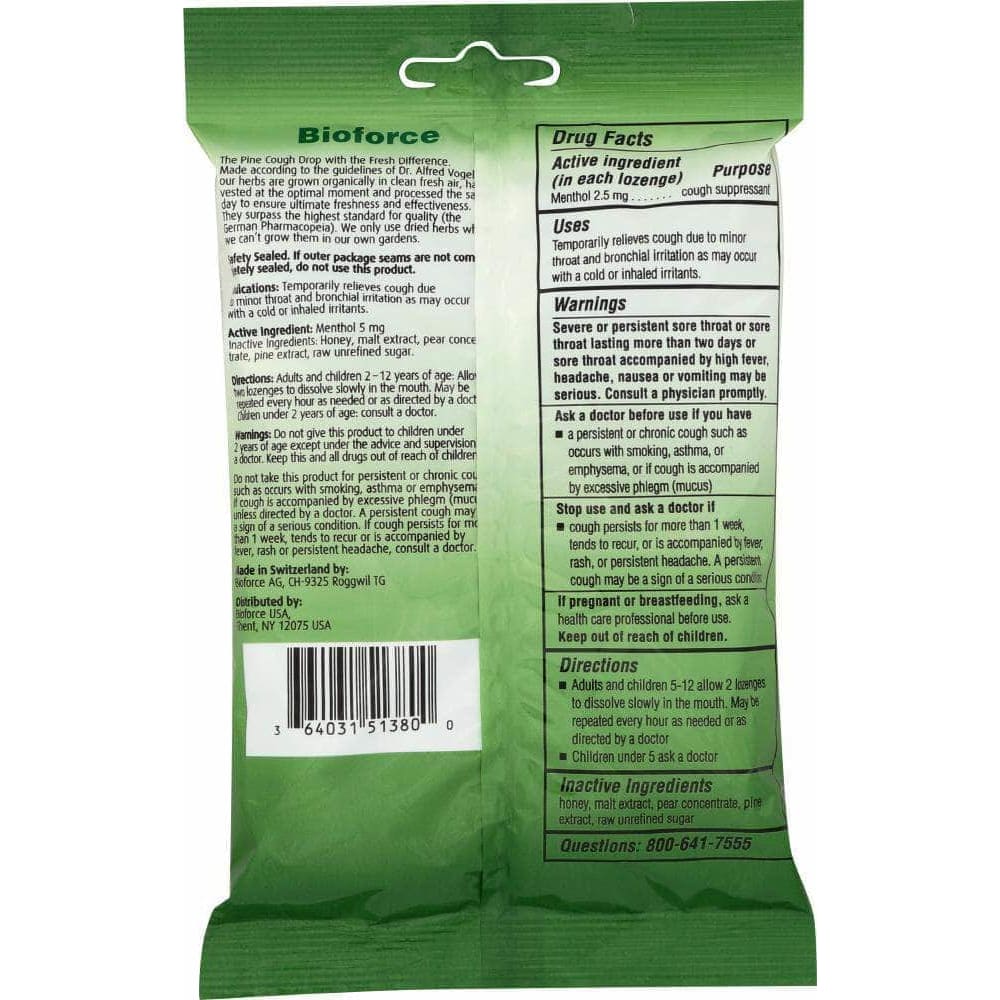 A Vogel A Vogel Soothing Pine Cough Drops, 18 lozenges