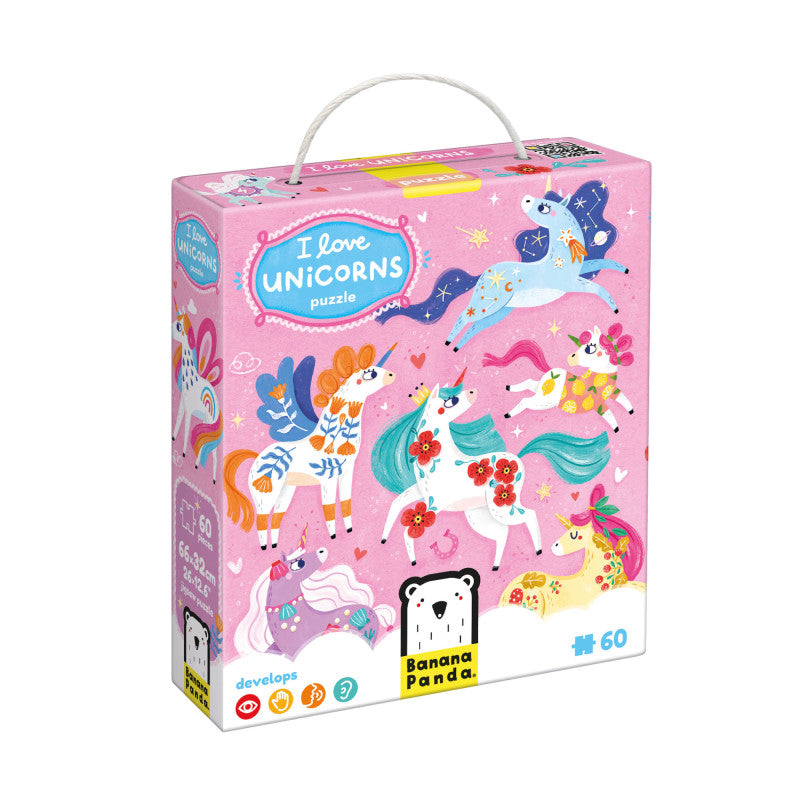 I Love Unicorns Puzzle (Pack of 3)