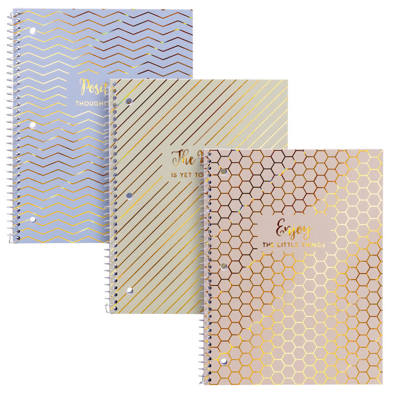 Haze 1-Subject Notebook 3Pk (Pack of 8)
