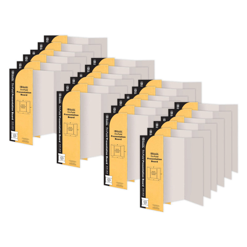 White Trifold Present Board 24Ct 36 X 48In