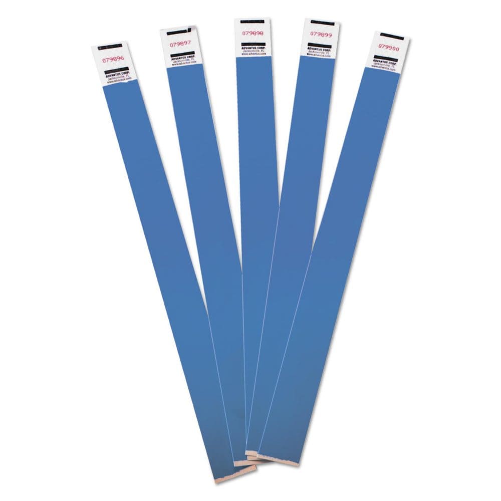 Advantus - Crowd Management Wristbands Sequentially Numbered Blue - 500/Pack - Money Handling & Cash Registers - Advantus