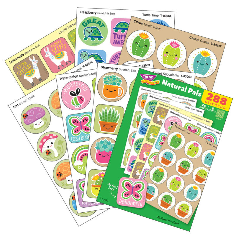 Natural Pals Stinky Stickers Pack (Pack of 3)