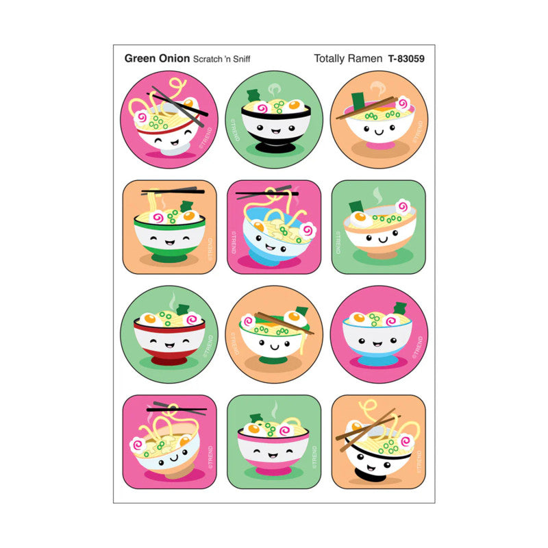 Stinky Stickers Green Onion Scents Totally Ramen (Pack of 12)