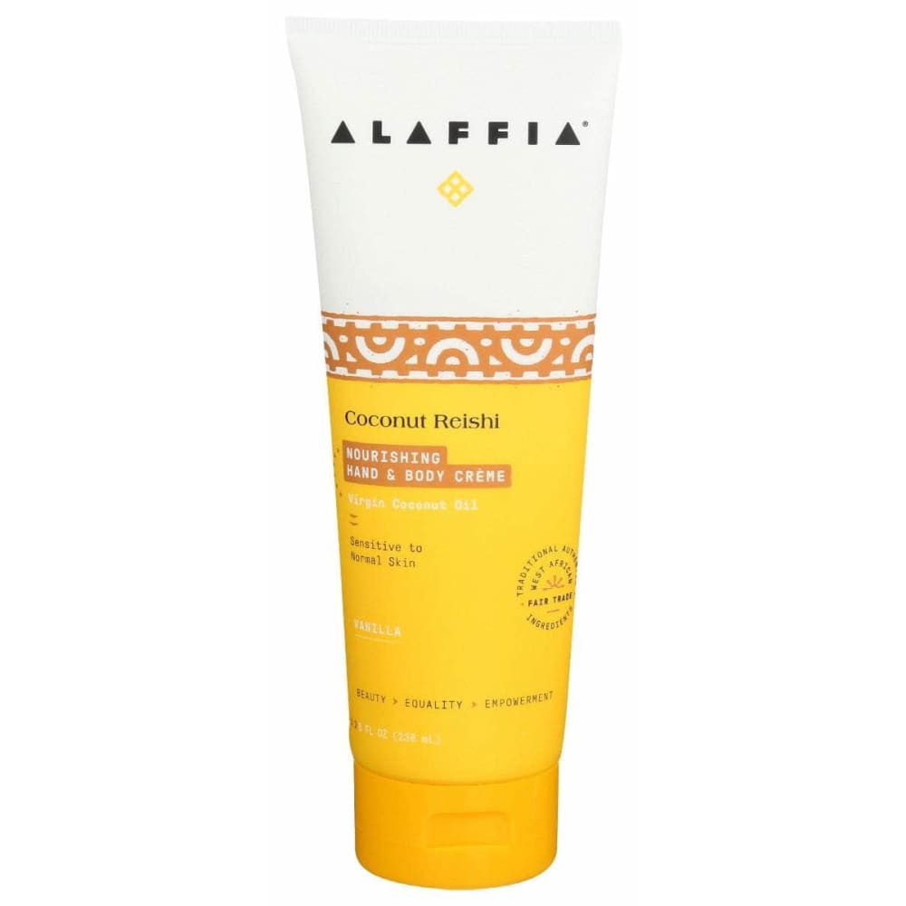 ALAFFIA ALAFFIA Coconut Reishi Nourishing Hand and Body Creme Vanilla, 8 fo
