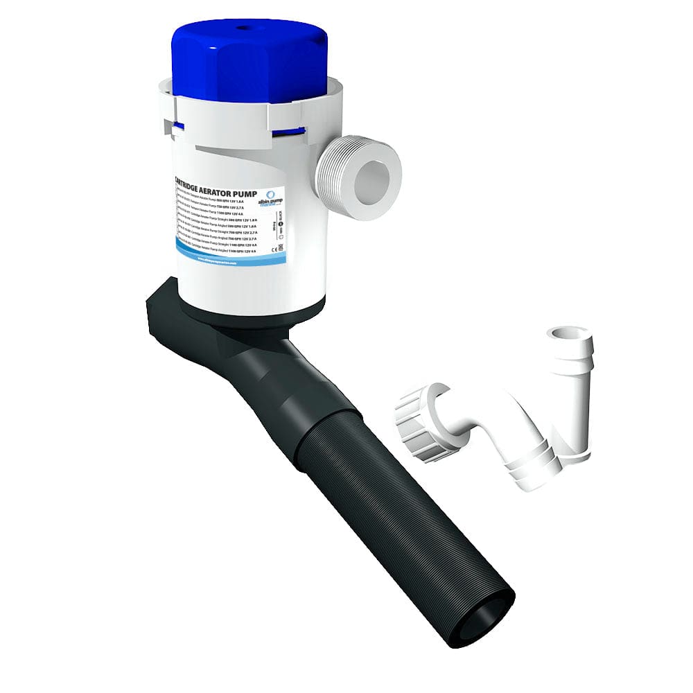 Albin Group Cartridge Aerator Pump - 1100 GPH - 12V - Angled - Marine Plumbing & Ventilation | Livewell Pumps - Albin Group