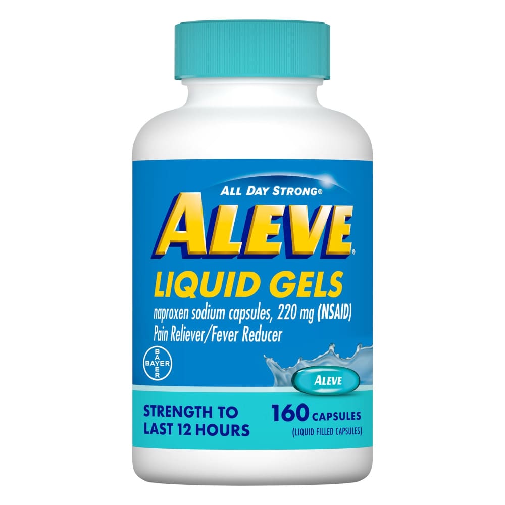 Aleve Pain Reliever Liquid Gels 160 ct. - Home/Health & Beauty/Medicine Cabinet/Pain & Fever Relief/ - Aleve