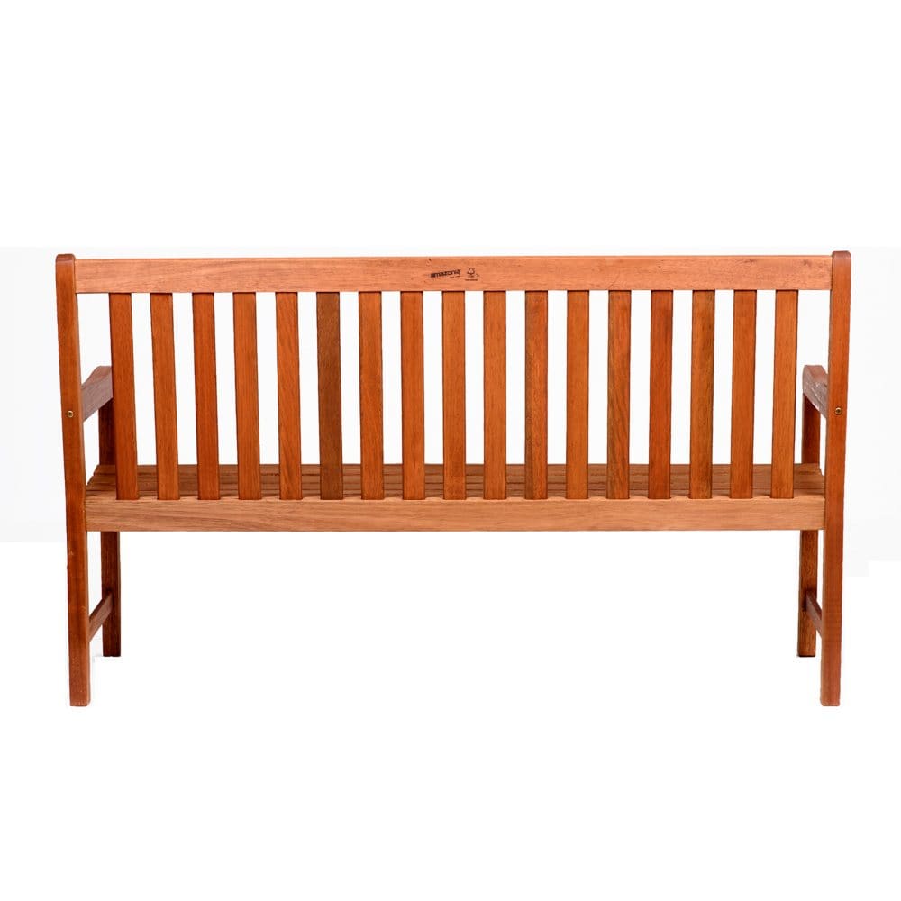 Amazonia Flandria Wooden Garden Bench - Outdoor Lounge Furniture - Amazonia