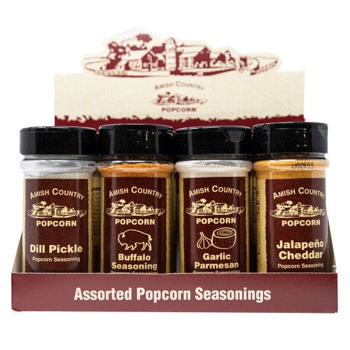 Amish Country Popcorn Savory & Spicy Popcorn Seasonings Display 12ct - Snacks/Popcorn - Amish Country Popcorn