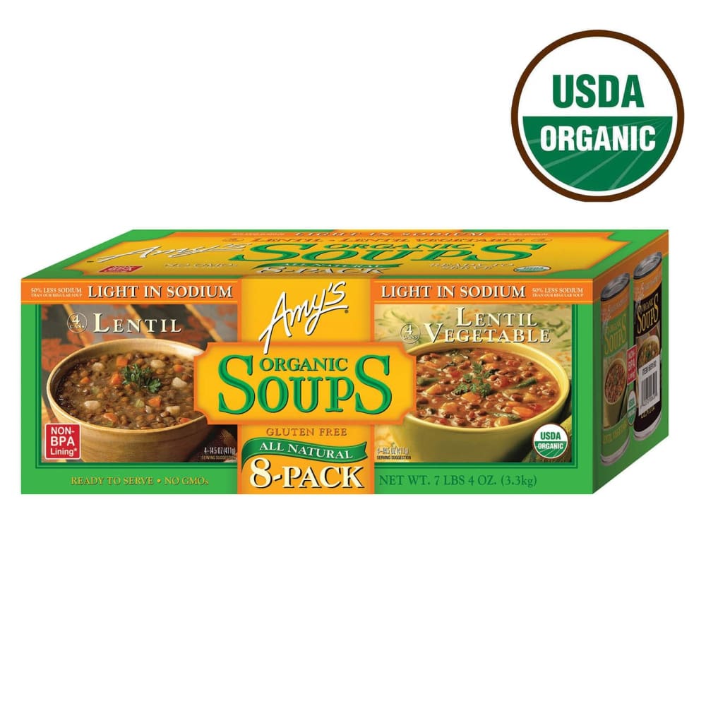 Amy’s Organic Lentil Soups 8 pk./14.5 oz. - Amy’s