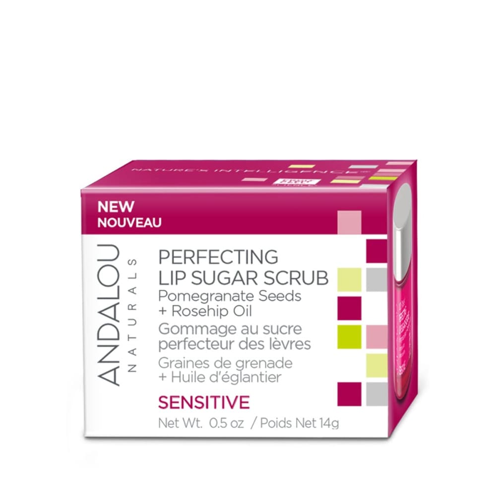 ANDALOU NATURALS: 1000 Roses Perfecting Lip Sugar Scrub.5 oz - Beauty & Body Care > Skin Care > Facial Cleansers & Exfoliants - ANDALOU