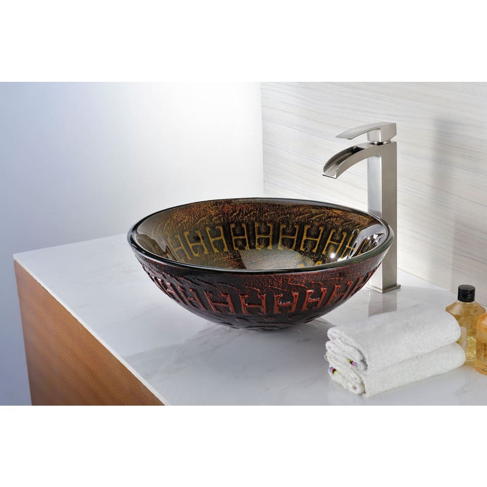 ANZZI Opus Bathroom Sink - Lustrous Brown - ANZZI