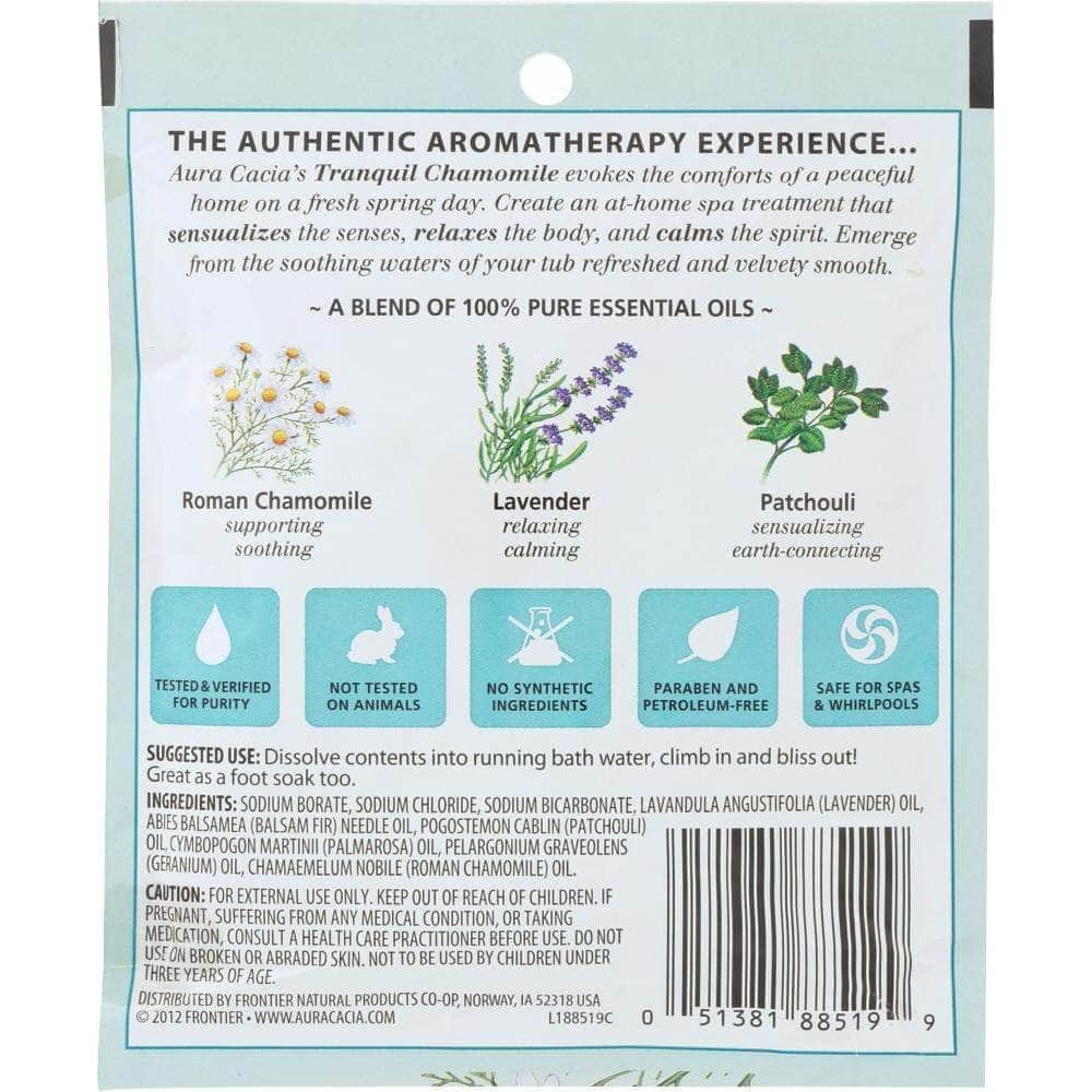 Aura Cacia Aura Cacia Aromatherapy Mineral Bath Tranquil Chamomile, 2.5 Oz