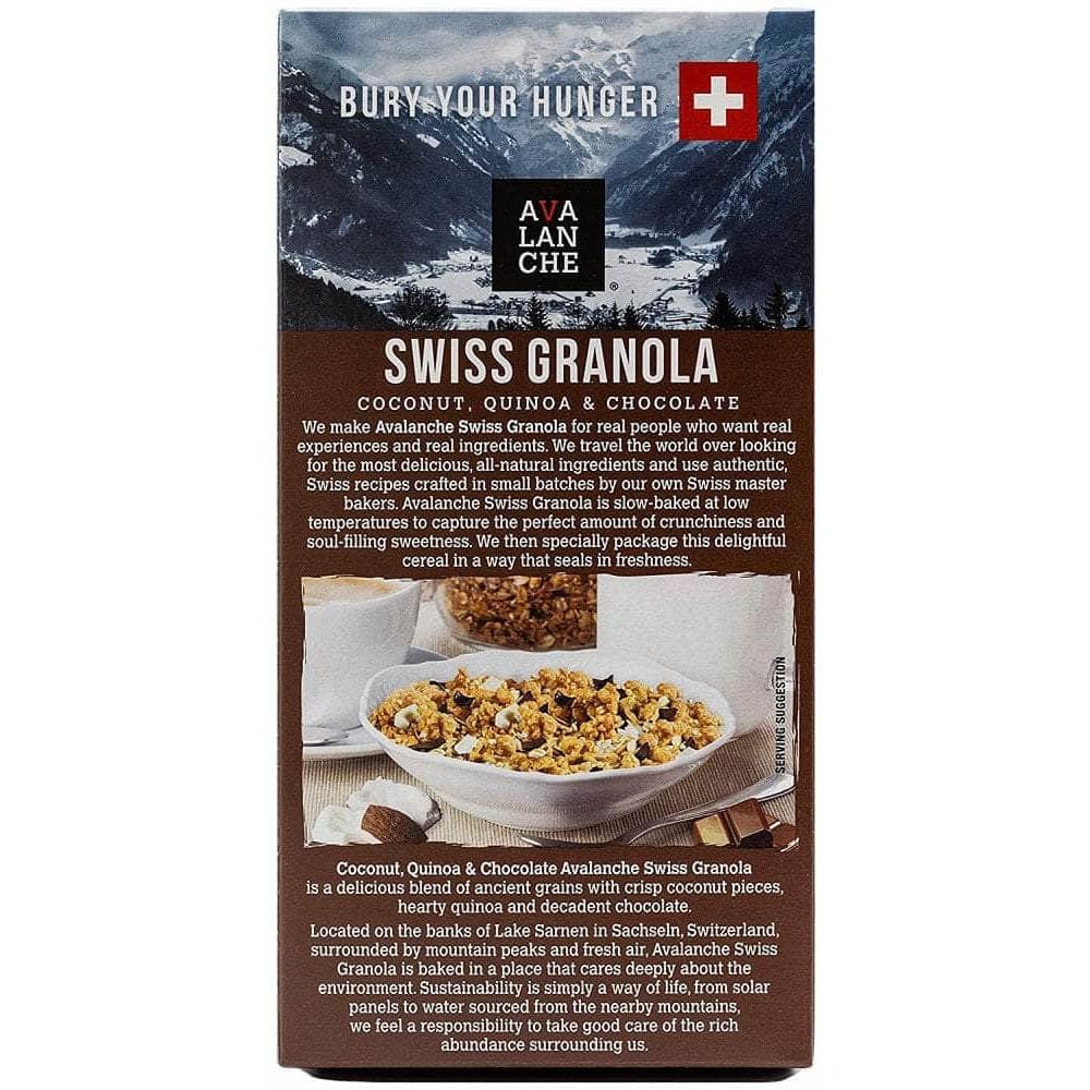 Avalanche Avalanche Coconut, Quinoa & Chocolate Swiss Granola, 10.10 Oz