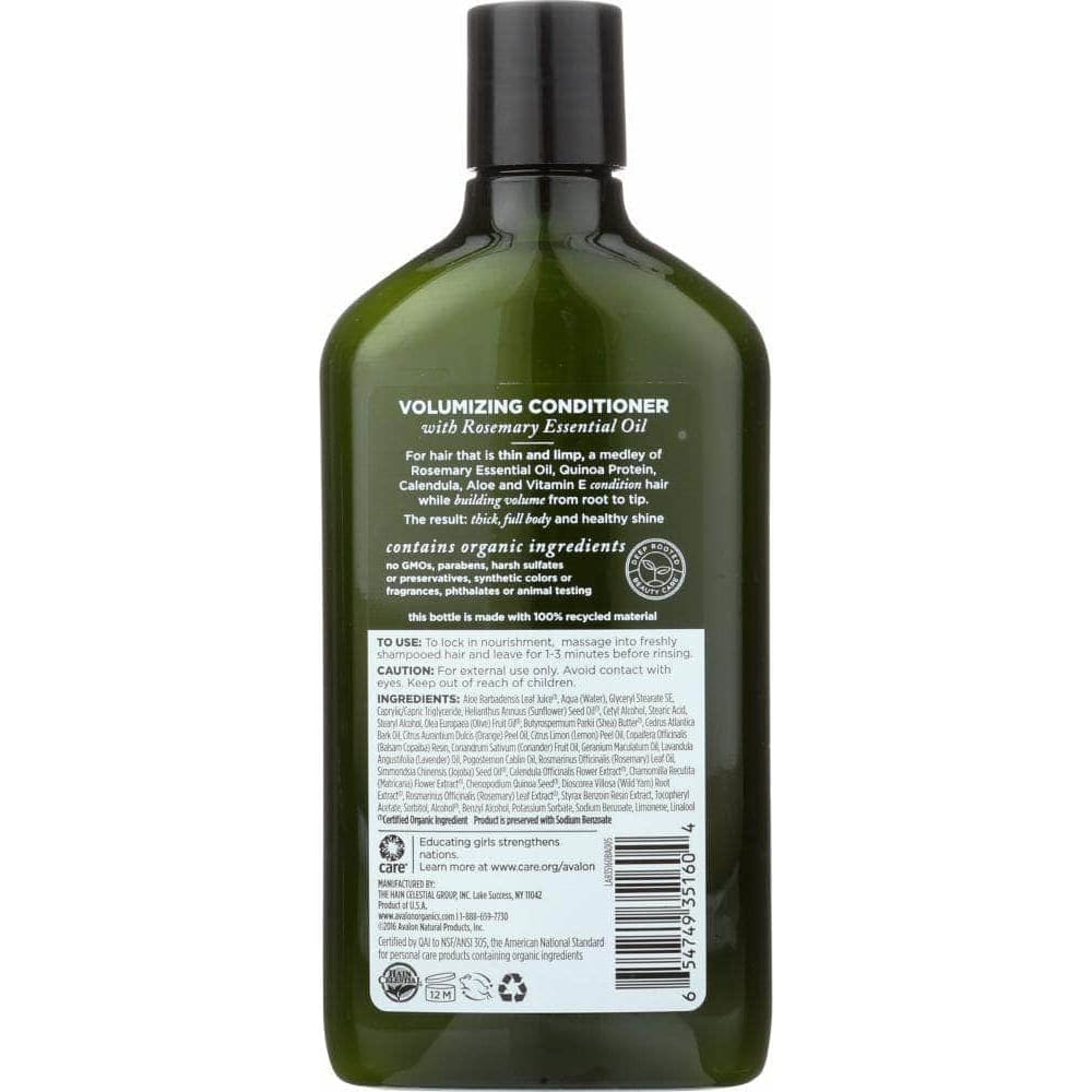 Avalon Organics Avalon Organics Conditioner Volumizing Rosemary, 11 oz