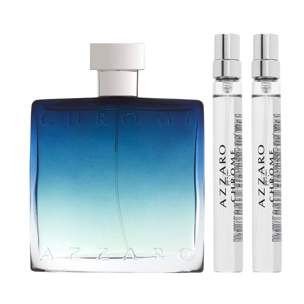 Azzaro Chrome Men’s Eau de Parfum 3 Piece Gift Set - Gifts for Him - Azzaro