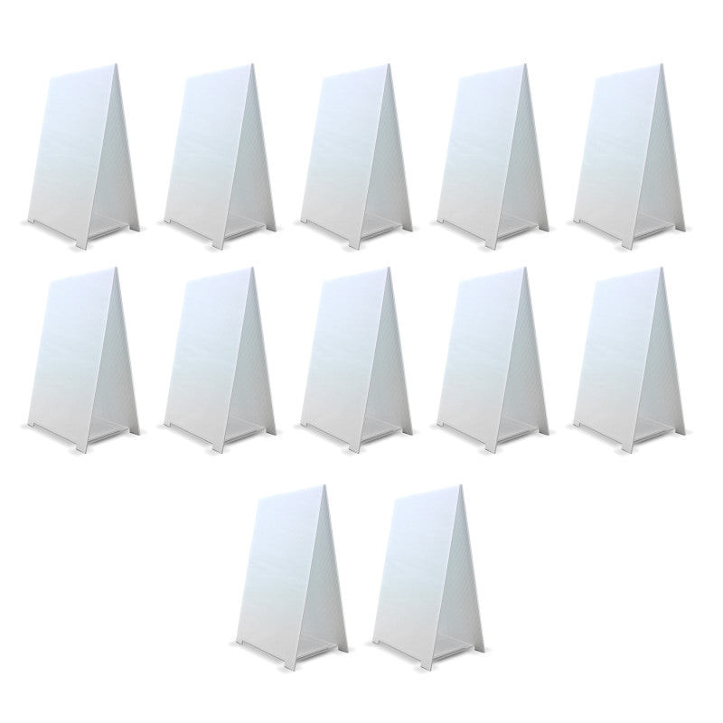 12Ct Dryerase Tabletop Marque Easel 11X17In Premium Corrugated Plastic