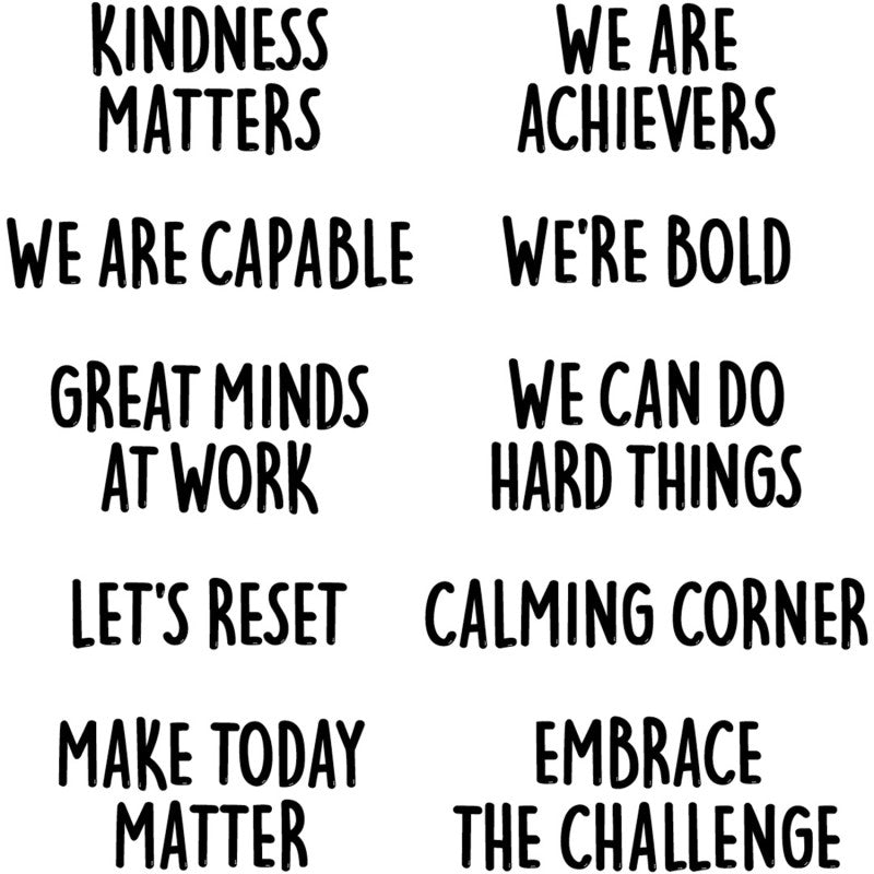 Mindset Motivation Punchout Phrases (Pack of 3)