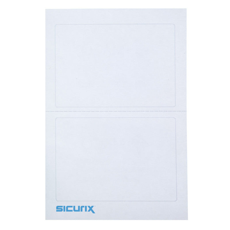 Adhesive Badge Plain White 100/Pk (Pack of 10)
